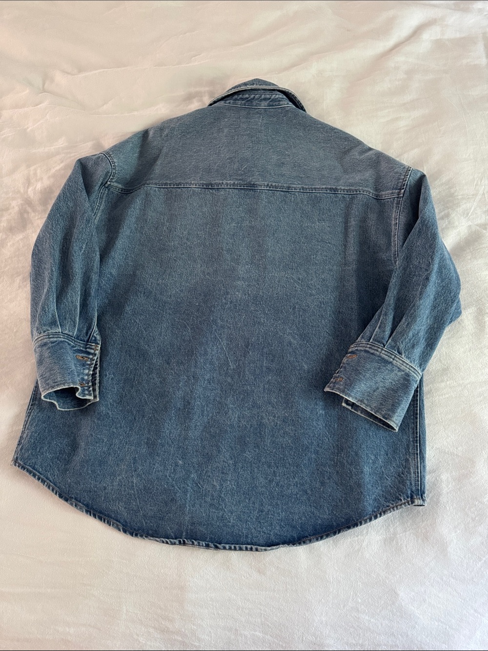 KHAITE Light Blue Denim Jean Jacket - Picture 11 of 12